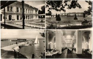 Balatonfüred - 7 db modern városképes lap / 7 modern town-view postcards