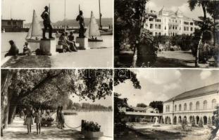 Balatonfüred - 7 db modern városképes lap / 7 modern town-view postcards