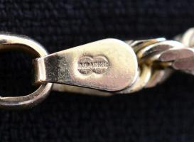 Arany(Au) 14K angyalos címeres nyaklánc, jelzett, h: 43 cm, nettó: 21,1 g