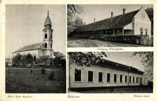 2 db régi magyar városképes lap: Gyulavár, Gádoros / 2 pre-1945 Hungarian town-view postcards