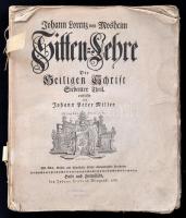 Johann Lorenz von Mosheim: Sitten Lehre der Heiligen Schrift. Siebenter Theil. Halle und Helmstadt, 1765. Weygand. 687p. Kötés nélkül.