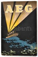 Aeg Elektrizität auf Schiffen Berlin, 1923. 272p. Képes katalógus hajózás elektronika