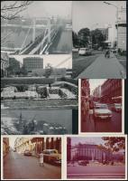 cca 1960-1970 20 db városkép nagyrészt Budapest, autók 10x15 cm