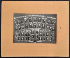 1946 A Jászapáti Katolikus Gimnázium tablóképe 22x17 cm