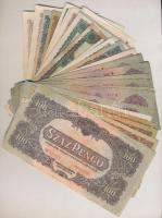 35db-os vegyes pengő tétel, közte több szép tartású 1946. 10.000BP T:II-III-