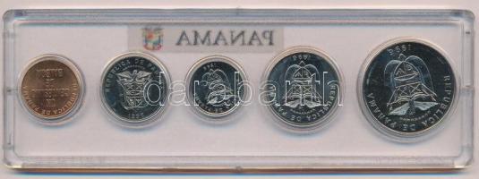 Panama 1976. 1c - 1/2B (5xklf) forgalmi sor műanyag tokban T:1
Panama 1976. 1 Cent - 1/2 Balboa (5x...