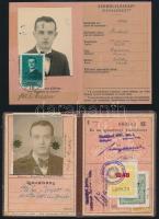 1943 Postafelügyelő UPU és MÁV igazolványa