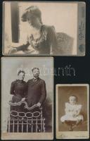 cca 1880-1900 6 db fotó Turóczszentmárton, Rozsnyó fotósaitól