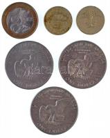 Vegyes: Amerikai Egyesült Államok 1971-1977. 1$ Cu-Ni "Eisenhower" (3xklf) + Nagy-Britanni...