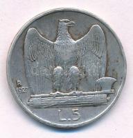 Olaszország 1927R 5L Ag "III. Viktor Emánuel" T:2 kis patina
Italy 1927R 5 Lire Ag "...