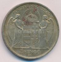 1939. 5P Ag "Horthy balra" T:2 kis ph., patina
Adamo P8.2