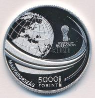 2018. 5000Ft Ag "XXI. Labdarúgó Világbajnokság" tanúsítvánnyal T:PP