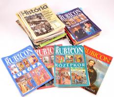 1996-2016 47 db Vegyes történelmi magazin tétel, 47 db, 31 db Rubicon, 13 História, 2 db History, 1 db Múlt-kor.