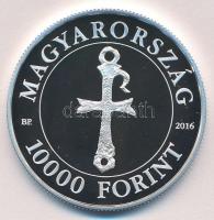 2016. 10.000Ft Ag "Szent Márton születésének 1700. évfordulója" tanúsítvánnyal T:PP
