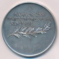 Exner Károly (1850-1919) ~1930. Magyarországi Testedző-Egyesületek Szövetsége jelzett Ag díjérem S.G.A. (Scheid Ezüstáru- és Éremgyár) gyártói jelzéssel (37,39g/0.800/45mm) T:2 kis ph.
