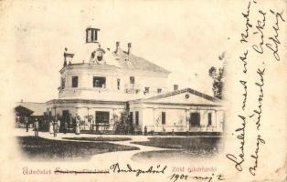 1901 Stubnyafürdő, Túróchévíz, Stubnianske Teplice, Turcianske Teplice; Zöld tükörfürdő / spa hall, bathing house (EK)