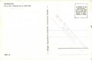 Penészlek, Új görögkatolikus templom és oltár. Kiadja a Hangya + M. kir. 52. gyalogezred 2. század p...