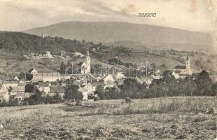 1907 Pakrác, Pakrac; látkép, templomok. Kiadja A. Fuchs / general view with churches (EB)