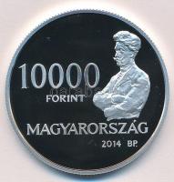 2014. 10.000Ft Ag "Spányi Béla" tanúsítvánnyal T:PP