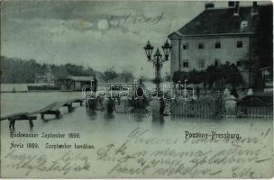 1899 Pozsony, Pressburg, Bratislava; Árvíz szeptember havában / Hochwasser / flood in September (Rb)