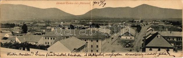 1903 Turócszentmárton, Turciansky Svaty Martin; tér / square. panoramacard (EK)