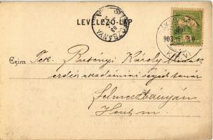 1904 Gömörrákos, Rákos;  A rákosi akna és rakodó iparvasúttal, gőzmozdony. Matz Gusztáv kiadása / mi...