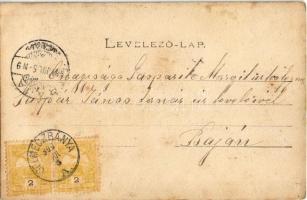 1900 Selmecbánya, Schemnitz, Banská Stiavnica; utcakép, Ágostai evangélikus templom, Római Katolikus...