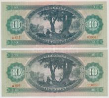 1962. 10Ft + 1969. 10Ft (4x) T:II