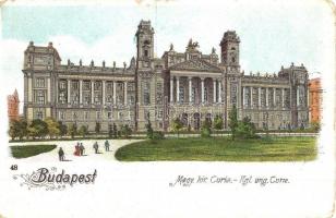 1915 Budapest V. Magyar Királyi Kúria. litho (kopott sarkak / worn corners)