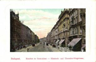Budapest VII. Erzsébet és Teréz körút, villamos, Royal kávéház
