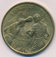 Ausztrália 2000. 5$ Olimpiai érmegyűjtemény - Ökölvívás a sorozat 11. számú darabja T:1- Australia 2000. 5 Dollars Olympic Coin Collection - Boxing No.11 of the set C:AU