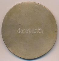 ~1970. egyoldalas Br plakett, Szign: FHE(?) (76mm, 196,66 g) Sirató asszonyok és gyászoló özvegy rav...