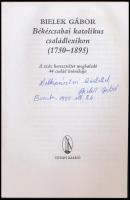 Bielek Gábor: Békécsabai katolikus családlexikon. (1750-1895.) A száz kereszteltet meghaladó 44 csal...