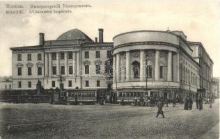 Moscow, Moskau, Moscou; LUniversité Imperiale / Imperial University, tram (EK)