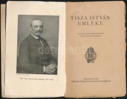 Tisza István emlékére. A Kisfaludy-Társaságban tartott előadások. Bp.,1921, Athenaeum, 1  t. + 59 p....