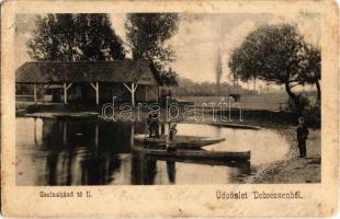 1905 Debrecen, Csolnakázó (Csónakázó) tó II. (kis lyuk / pinhole)