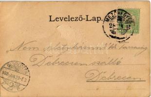 1902 Mezőhegyes, ménes. Art Nouveau, floral