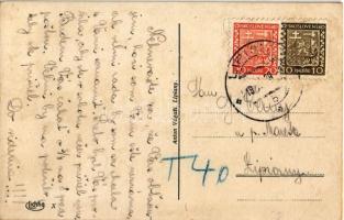 1939 Héthárs, Lipiany, Lipany; étterem, vasútállomás, zsinagóga belső (ritka!). Anton Vágasi kiadása...