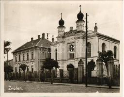 Zólyom, Zvolen; zsinagóga / synagogue. photo (non PC) (9,1 cm x 7,1 cm)