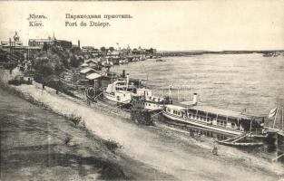 Kiev, Kiew, Kyiv; Port de Dniepr / Dnieper Harbor, steamships (r)