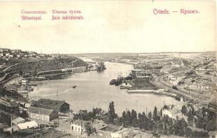 Sevastopol, Sebastopol, Aqyar; Baie meridionale / Southern Bay, railway station, locomotive, port