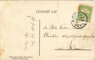 1906 Nagyrőce, Gross-Rauschenbach, Velká Revúca; fürdő. Lévai Izsó kiadása / spa. Art Nouveau (EK)