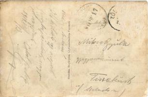 1914 Tátra, Tatry; cserkészcsapat csoportképe télen. Hegedűs fényképész / scouts' group photo i...