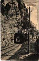 1909 Anina, Stájerlakanina, Steierdorf; Hegyi vasúti alagút / Eisenbahn-Tunnel / railway tunnel