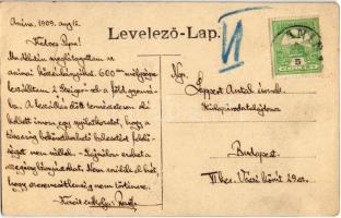 1909 Anina, Stájerlakanina, Steierdorf; Hegyi vasúti alagút / Eisenbahn-Tunnel / railway tunnel