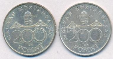 1994. 200Ft Ag "Deák" (2x) T:2