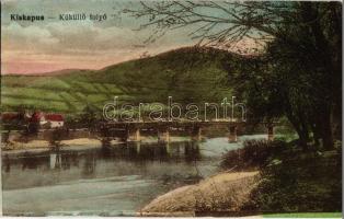 Kiskapus, Kleinkopisch, Copsa Mica; Küküllő folyó és híd / Tarnava river and bridge