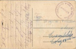 Élesd, Alesd; Városháza / town hall + "Csanyteleki Iparos és Kereskedők Egyesülete"