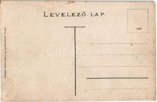 Predeál, Predeal; román határ, automobil, tetőcserép nélküli házak. Grünfeld Vilmos kiadása / Romani...