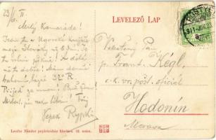 1911 Pöstyén-fürdő, Kúpele Piestany; Izabella pavilon. Laufer Nándor kiadása / Villa Isabella (gyűrő...